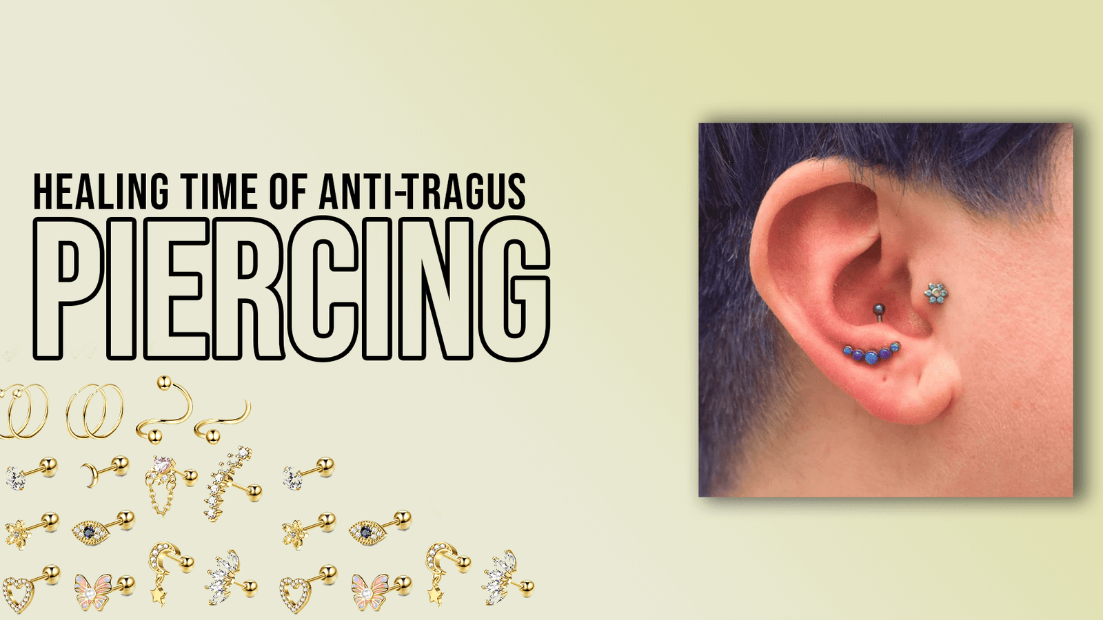 Healing Time of anti-tragus piercing