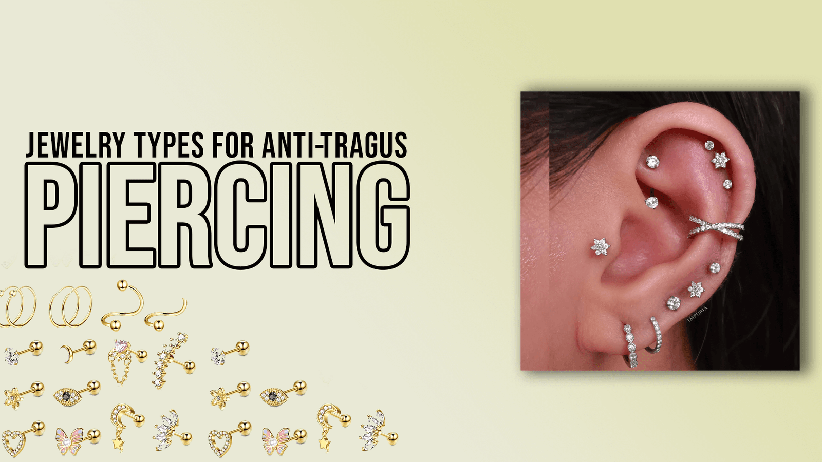 Jewelry Types for Anti-Tragus Piercing