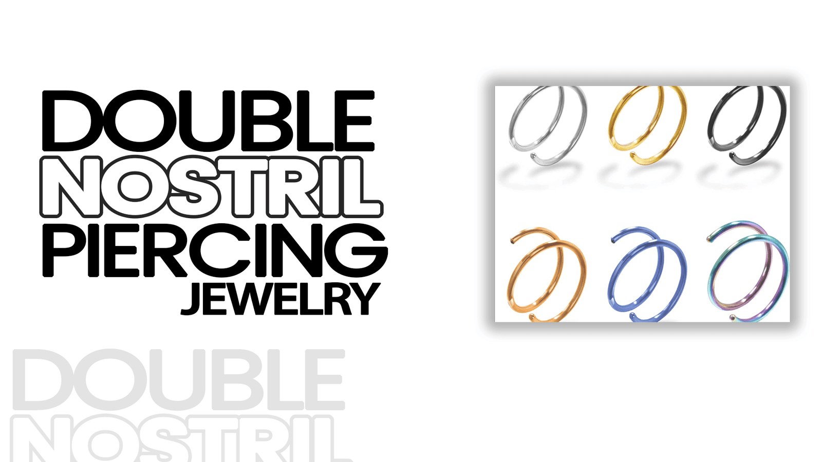Double Nostril Piercing Jewelry