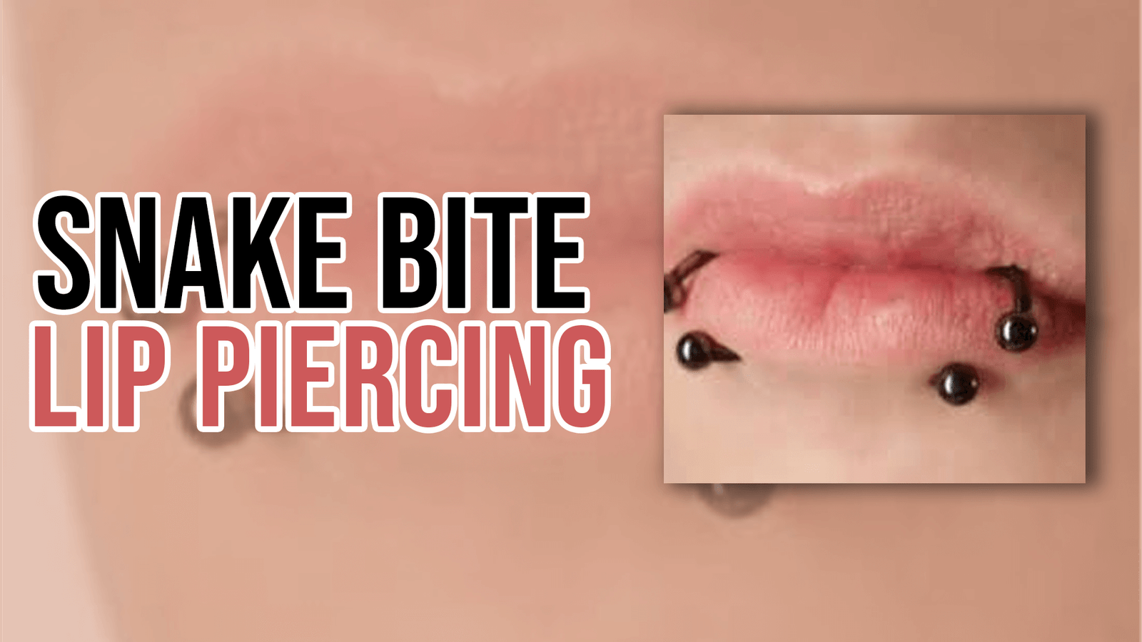 Snake Bite Lip Piercing