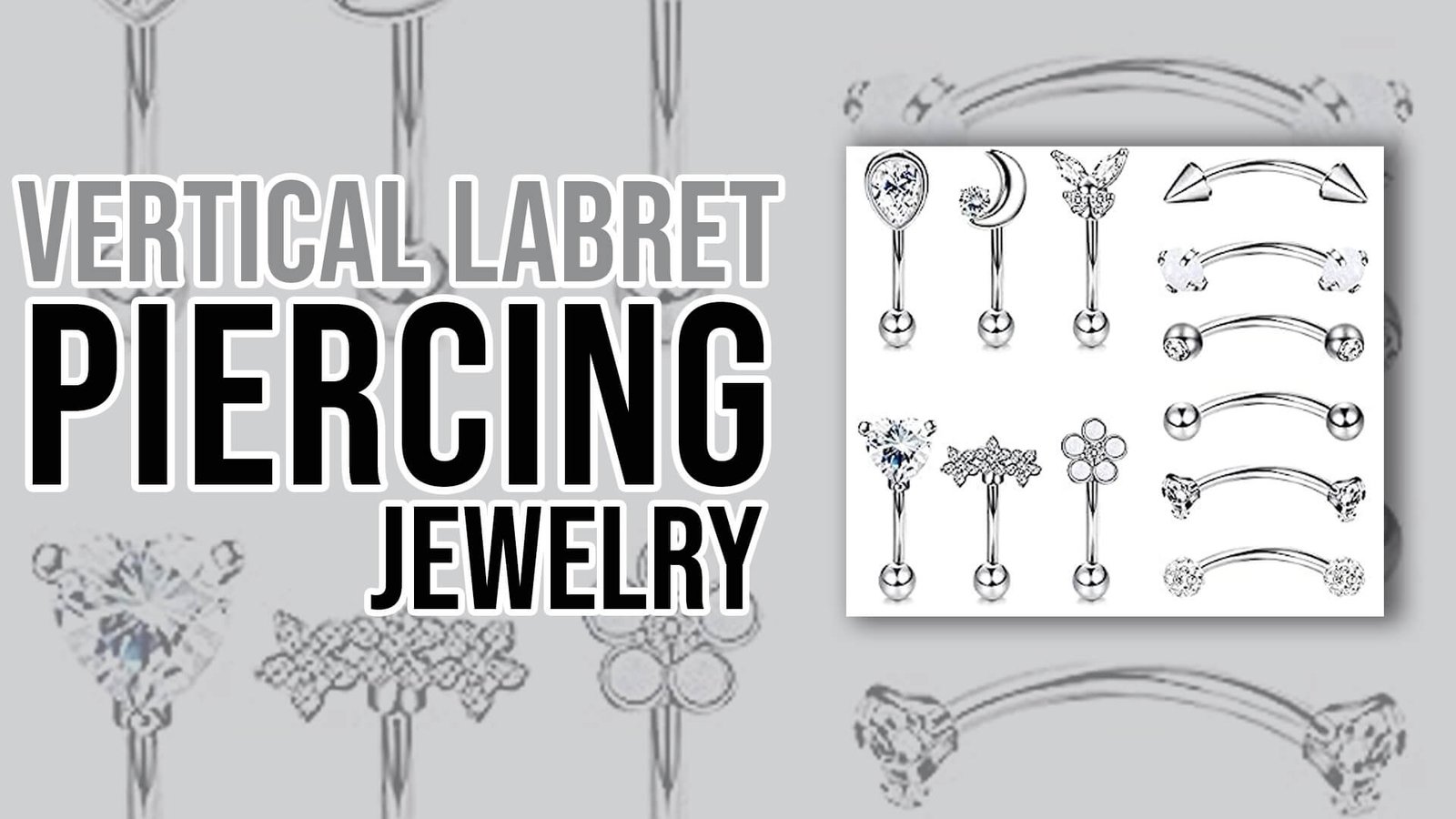 Vertical Labret Piercing Jewelry